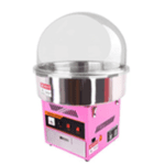 A pink machine with a clear top on it.